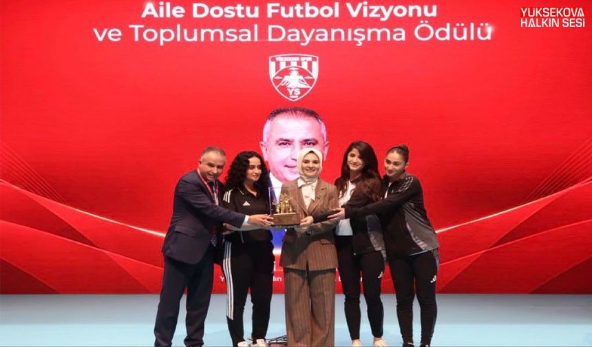 Yüksekova Spor'a anlamlı ödül