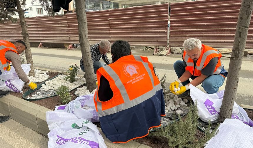 Hakkari’de tepki çeken dekoratif taşlar toplatılıyor