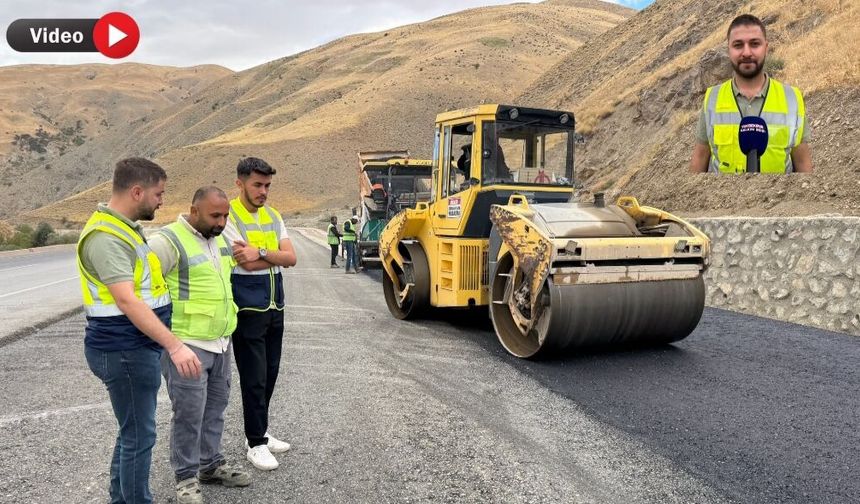 Yeni Köprü-Yüksekova Yolunda 4 Kilometrelik Asfalt Çalışması