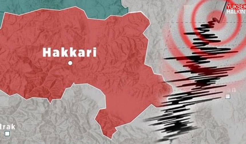 Hakkari’de 3 büyüklüğünde deprem