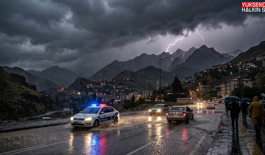 Meteoroloji’den Hakkâri için kuvvetli yağış uyarısı
