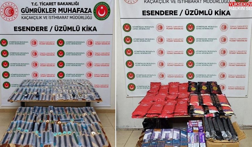 Hakkâri’de gümrükte kaçak ürün operasyonu: Değeri 1,5 milyon TL’yi aştı