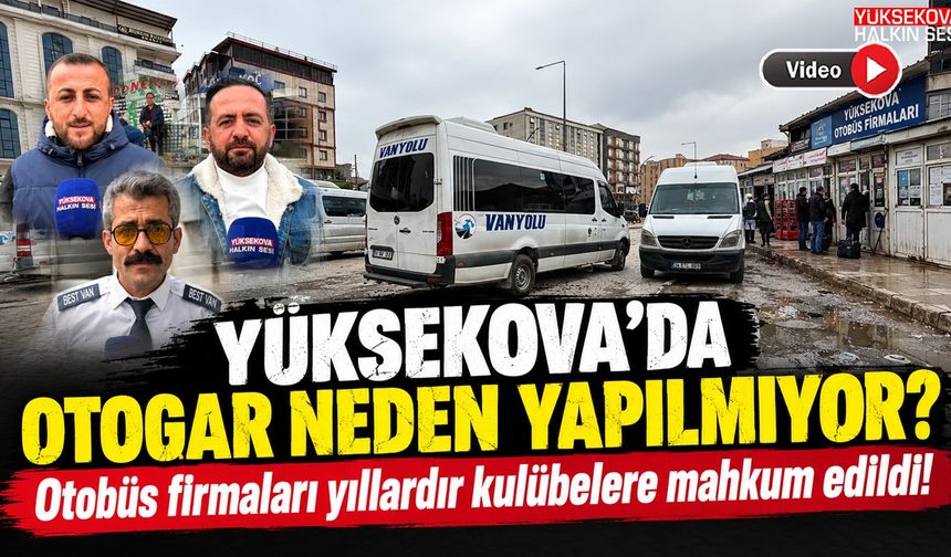 Yüksekova’da otogar neden yapılmıyor? Otobüs firmaları yıllardır kulübelere mahkum edildi!