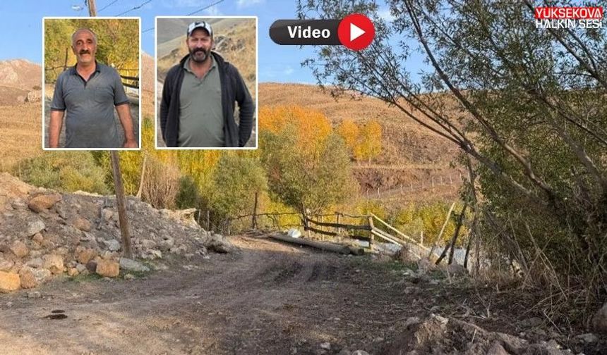 Yüksekova’da 20 hanelik mezra sakinlerinden yol tepkisi