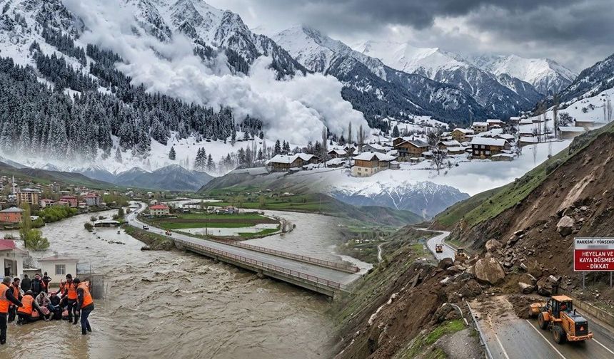 Yüksekova’da afet alarmı: Sel,heyelan ve deprem riski öne çıkıyor