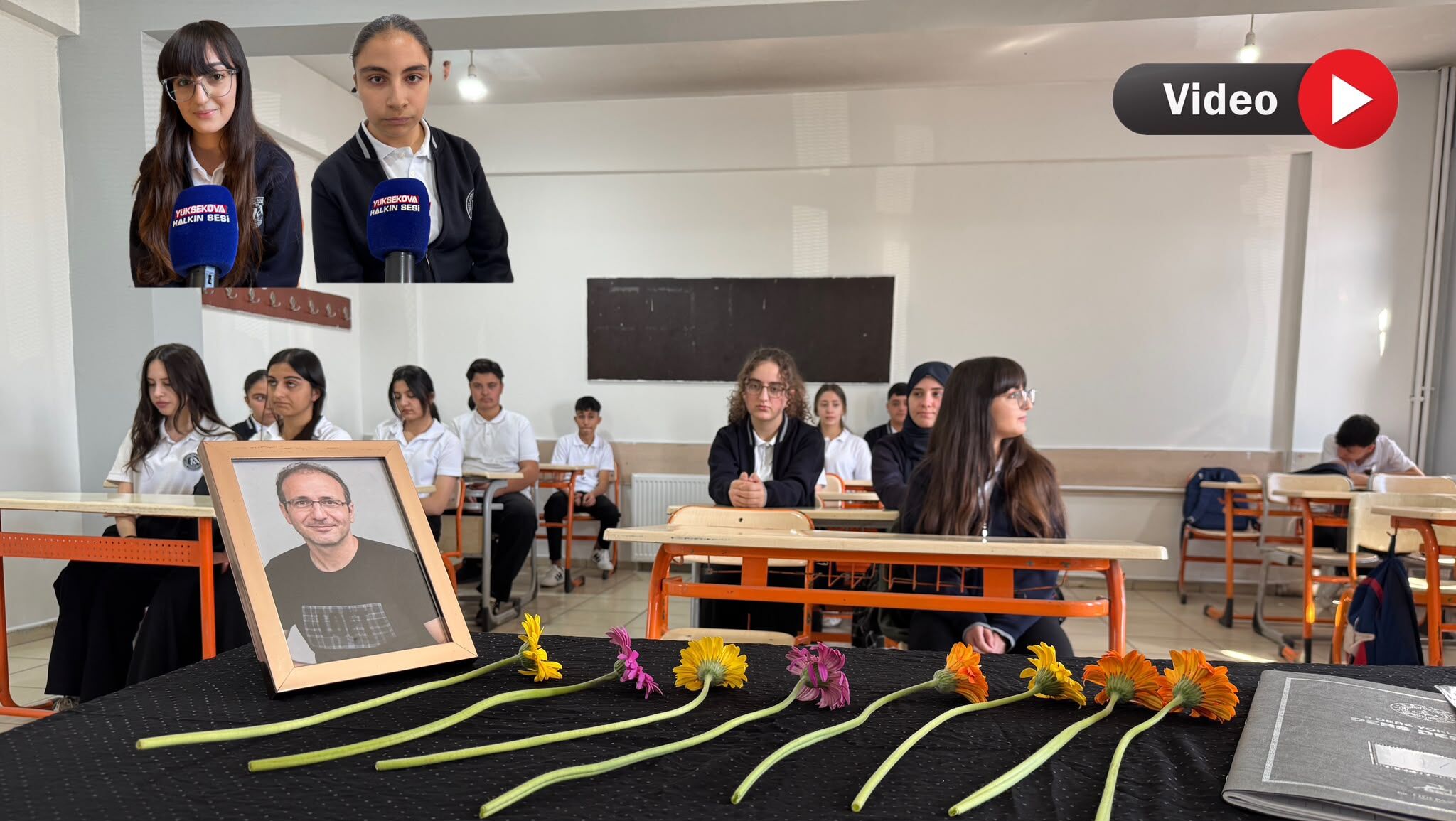 Yüksekova’da hayatını kaybeden fizik öğretmeni İkram Anuk okulunda anıldı