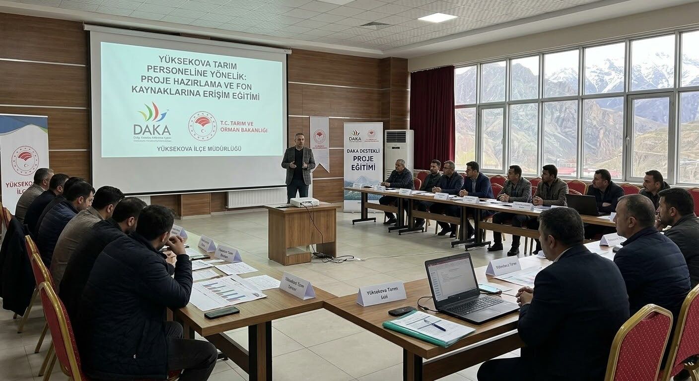 Yüksekova’da tarım personeline proje ve fon eğitimi